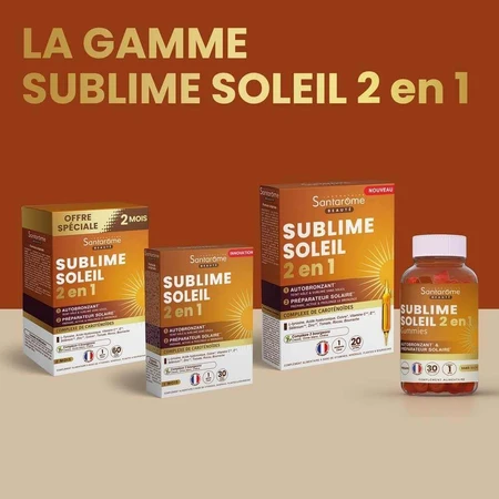 Santarome Sublime Soleil 2en1 Автобронзант і підготовчий засіб Solaire 60 гелів: ціни та характеристики