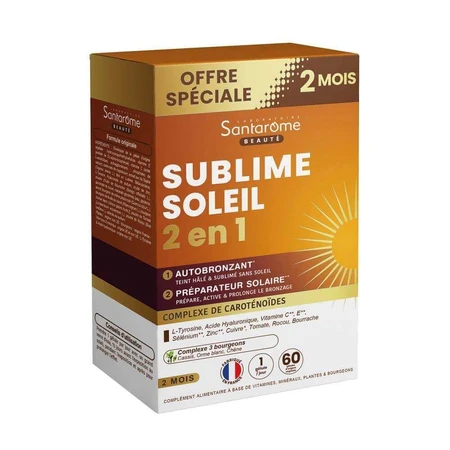 Santarome Sublime Soleil 2en1 Автобронзант і підготовчий засіб Solaire 60 гелів: ціни та характеристики