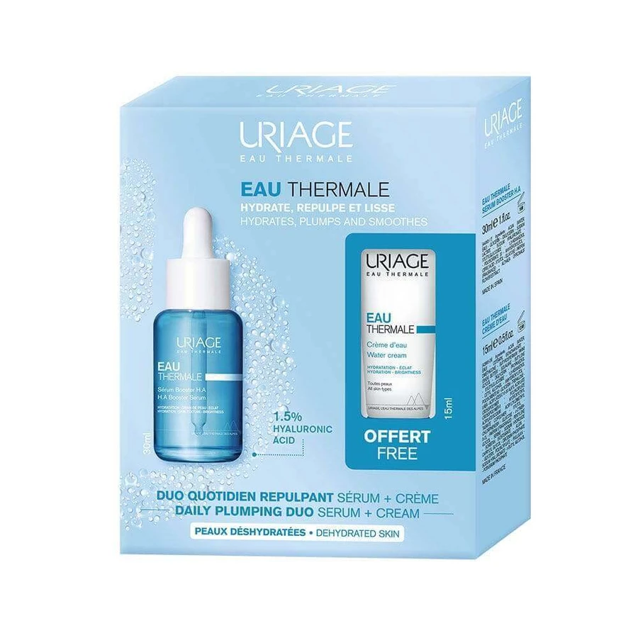 Термальна вода Uriage Coffret Duo Quotidien Repulpant Peaux Déshydratées 45мл: ціни та характеристики