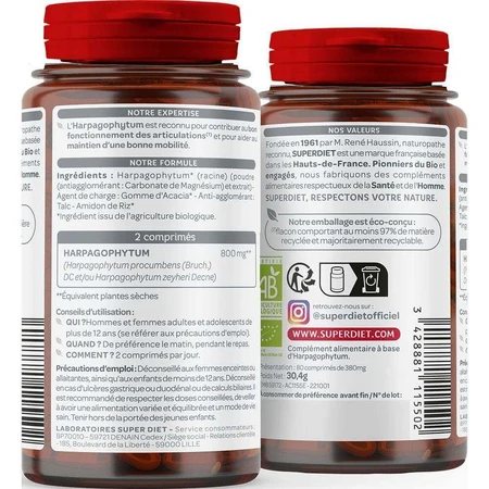 Супердієта Harpagophytum Organic Articulation 80 comprimés: ціни та характеристики