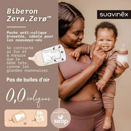 Suavinex Zero Антиколік для дитячих пляшечок дебетовий піст 270мл: ціни та характеристики