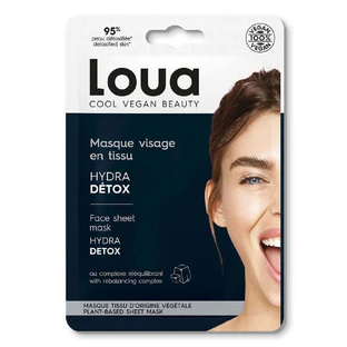 Loua Masque en tissu Visage Detox peaux grasses 1 unité