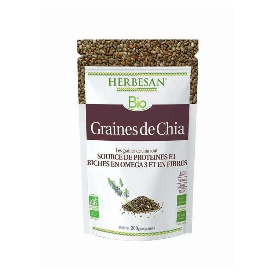 Herbesan Graines De Chia Bio 200 г: цены и характеристики