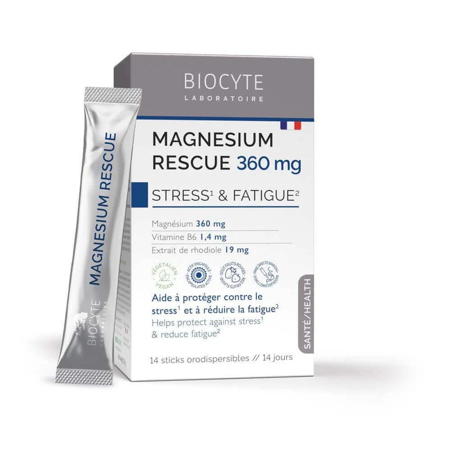 Biocyte Magnesium Rescue 360 мг Стресс и усталость 14 палочек: цены и характеристики