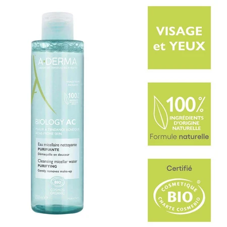 A-Derma Biology AC Bio Cleansing Мицеллярная очищающая вода 200 мл: цены и характеристики