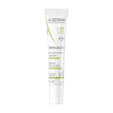 A-Derma Dermalibour+ Восстанавливающий бальзам для губ CICA 15 мл: цены и характеристики