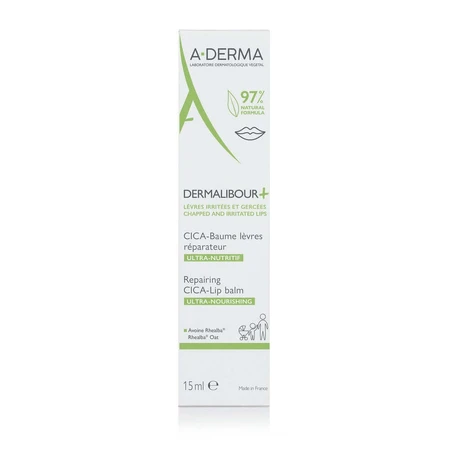 A-Derma Dermalibour+ Восстанавливающий бальзам для губ CICA 15 мл: цены и характеристики