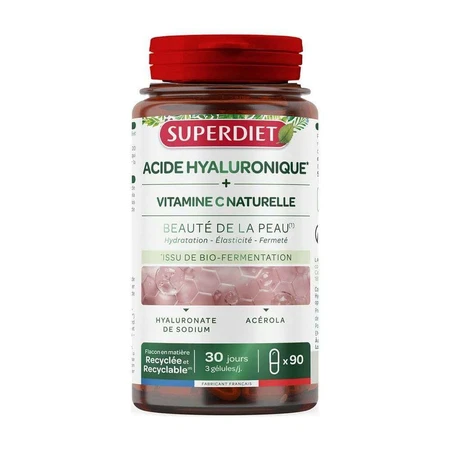 Superdiet Acide Hyaluronique & Vitamine C Naturelle Beauté De La Peau 90 Gélules: цены и характеристики