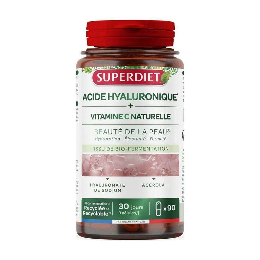 Superdiet Acide Hyaluronique & Vitamine C Naturelle Beauté De La Peau 90 Gélules: цены и характеристики