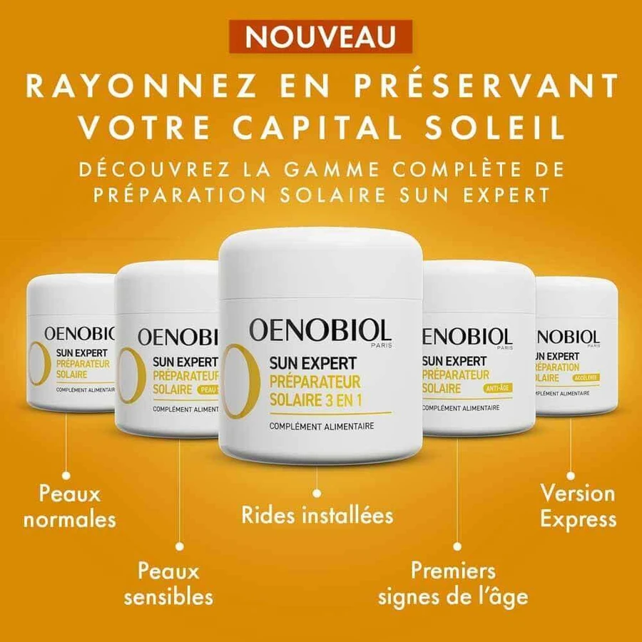 Oenobiol Sun Expert Préparateur Solaire 3en1 Тройное действие 30 капсул: цены и характеристики