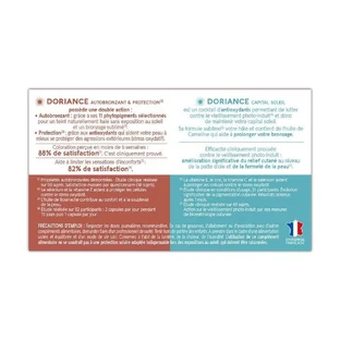 Привабливий автобронзант Doriance Duo Mixte Autobronzant & Capital Soleil 90 Gélules