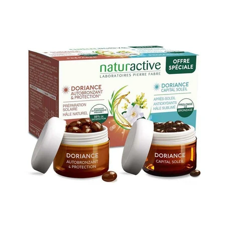 Привабливий автобронзант Doriance Duo Mixte Autobronzant & Capital Soleil 90 Gélules: ціни та характеристики
