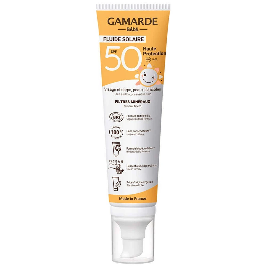 Gamarde Lait Solaire Bebe Spf50 Sans Filtre Chimique 100ml: ціни та характеристики