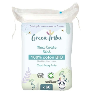 Зелений Tribu Maxi Carrés Bébé x60