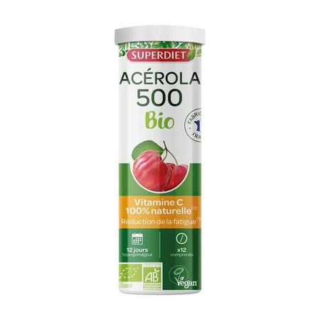 Superdiet Acérola 500 Bio 12 Comprimés: цены и характеристики
