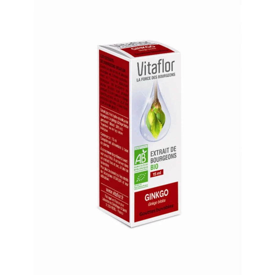 Витафлор Vitaflor Extrait De Bourgeon De Gingko Bio 15 мл: цены и характеристики