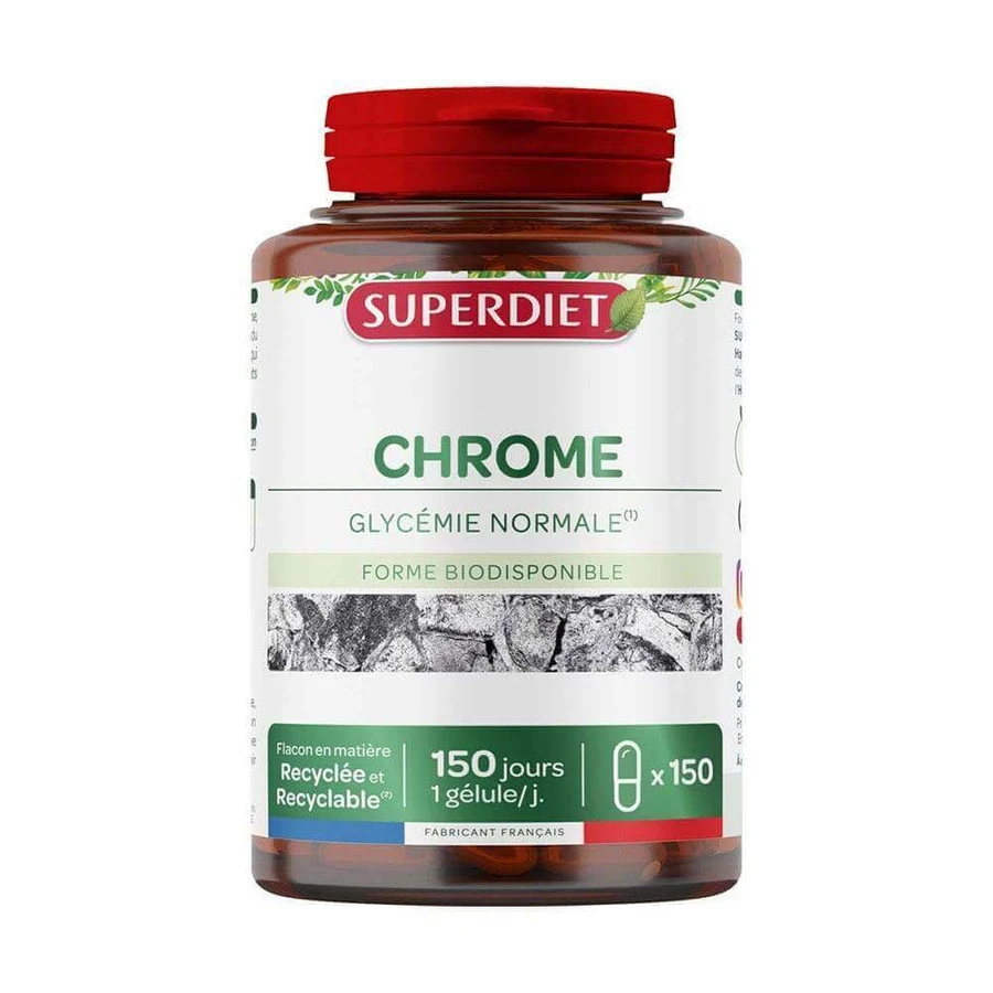 Superdiet Піколінат хрому Glycémie Normale 150 капсул: ціни та характеристики