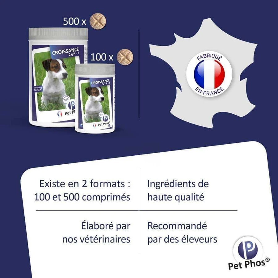 Ceva Pet Phos Growth Ca/P=2 цуценя 100 таблеток: ціни та характеристики