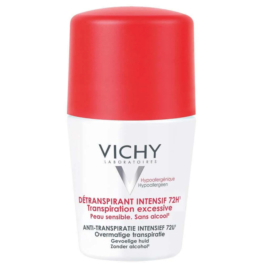 Vichy Дезодорант Интенсивный антиперспирант 72 часа роликовый для чувствительной кожи 50 мл: цены и характеристики