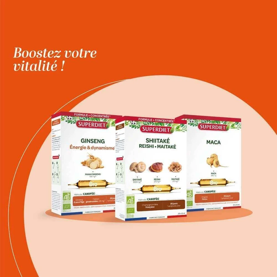 Superdiet Organic Shiitake 20 ампул: цены и характеристики