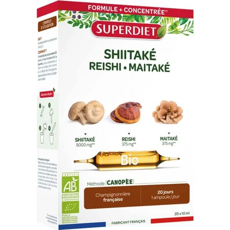 Superdiet Organic Shiitake 20 ампул: цены и характеристики