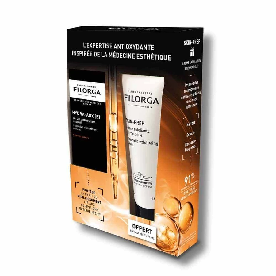 Filorga Hydra-AOX [5] Coffret Serum Antixodyant + Crème Nettoyante Skin-Prep: цены и характеристики