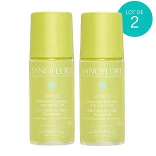 Sanoflore Дезодоранты Vent De Citrus Roll-on Bio 2х50 мл