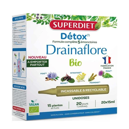 Superdiet Drainaflore Unidose Bio 300 мл: цены и характеристики