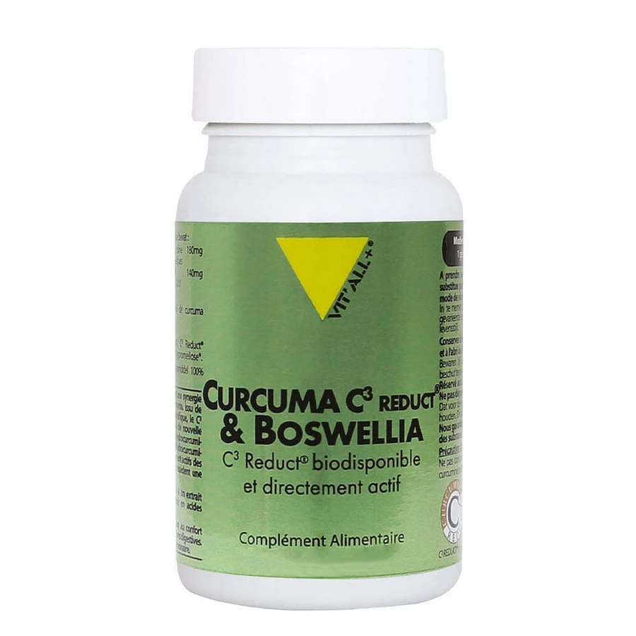Vit'All+ Turmeric C3 Reduct® и Boswellia Высокая биодоступность и прямая активность 30 овощных капсул: цены и характеристики