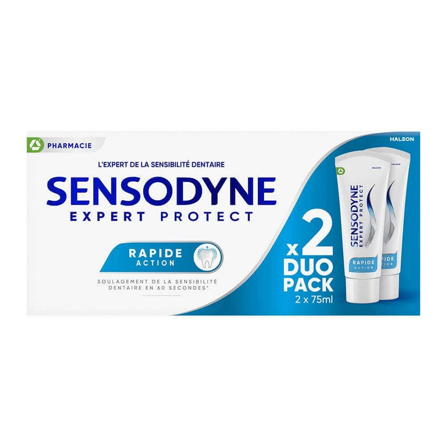 Sensodyne Expert Protect Зубная паста длительного действия с быстрой защитой 2х75 мл: цены и характеристики