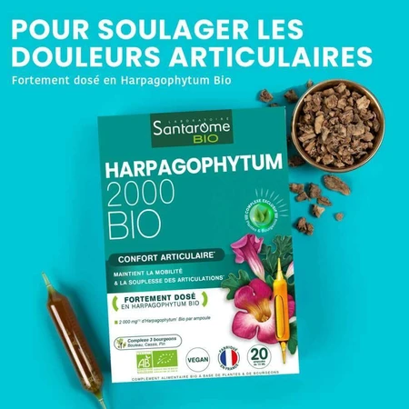 Santarome Harpagophytum 2000 20 Ampoules Bio Douleurs articulaires 20 ampoules: цены и характеристики