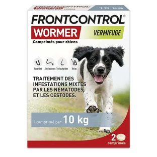 Frontline Frontcontrol Wormer Vermifuge Pour Chien 1 Comprimé par 10kg 2 comprimés