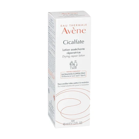 Лосьйон Avene Cicalfate підсушуючий для чутливої шкіри схильної до мацерації, 40 мл: ціни та характеристики