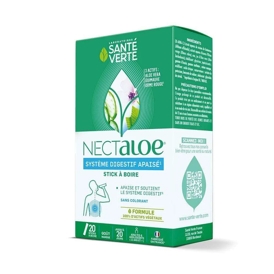 Sante Verte Nectaloe Готовые к употреблению палочки x20: цены и характеристики