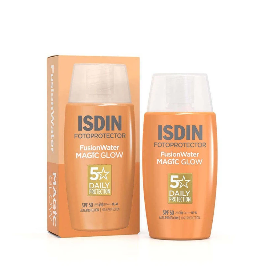 Isdin Fotoprotector Fusion Water Magic Glow Crème Solaire Visage Ultra Légère SPF50 50ml: цены и характеристики