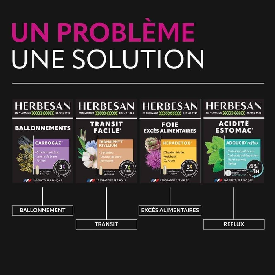 Herbesan Probiotiques Intestinal Flore 15 Gélules: цены и характеристики