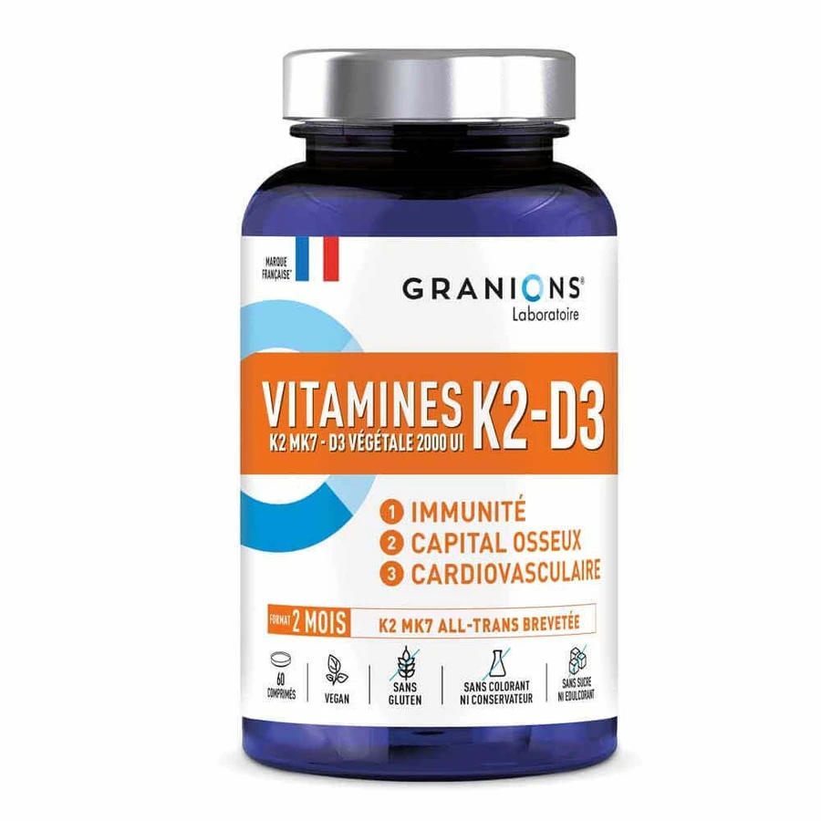 Granions Vitamines K2-D3 60 comprimés: цены и характеристики