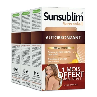Nutreov Sunsublim Autobronzant Formule Renforcee Sans soleil 3x28 капсул