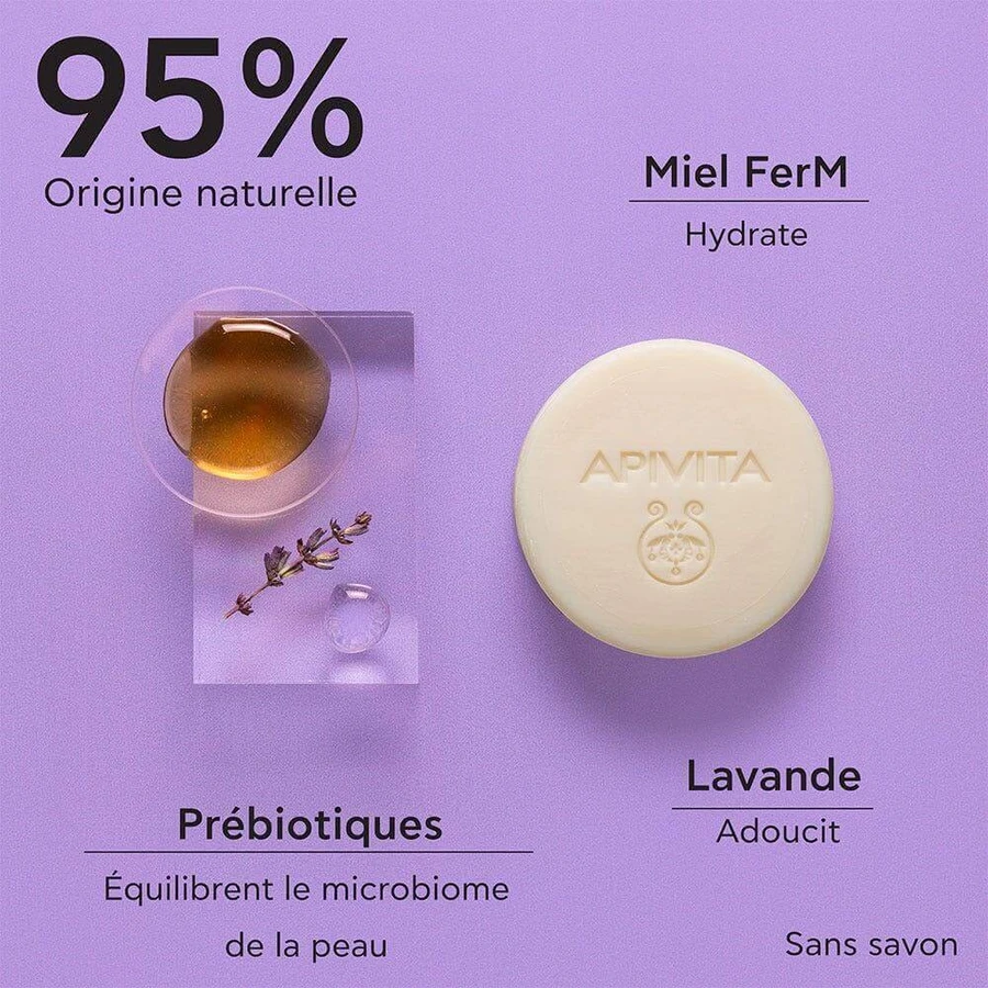 Apivita Solid Foamy Cleanser Nettoyant & Démaquillant Solide 80g: цены и характеристики