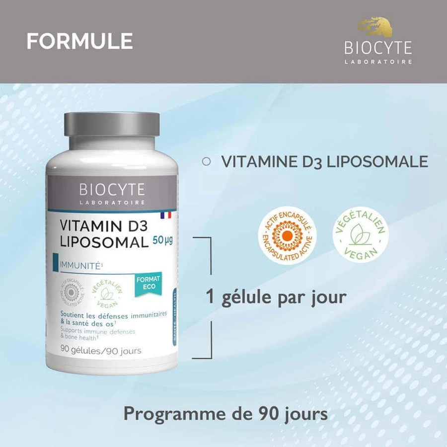 Biocyte Вітаміни D3 ліпосомальні 90 гелів: ціни та характеристики