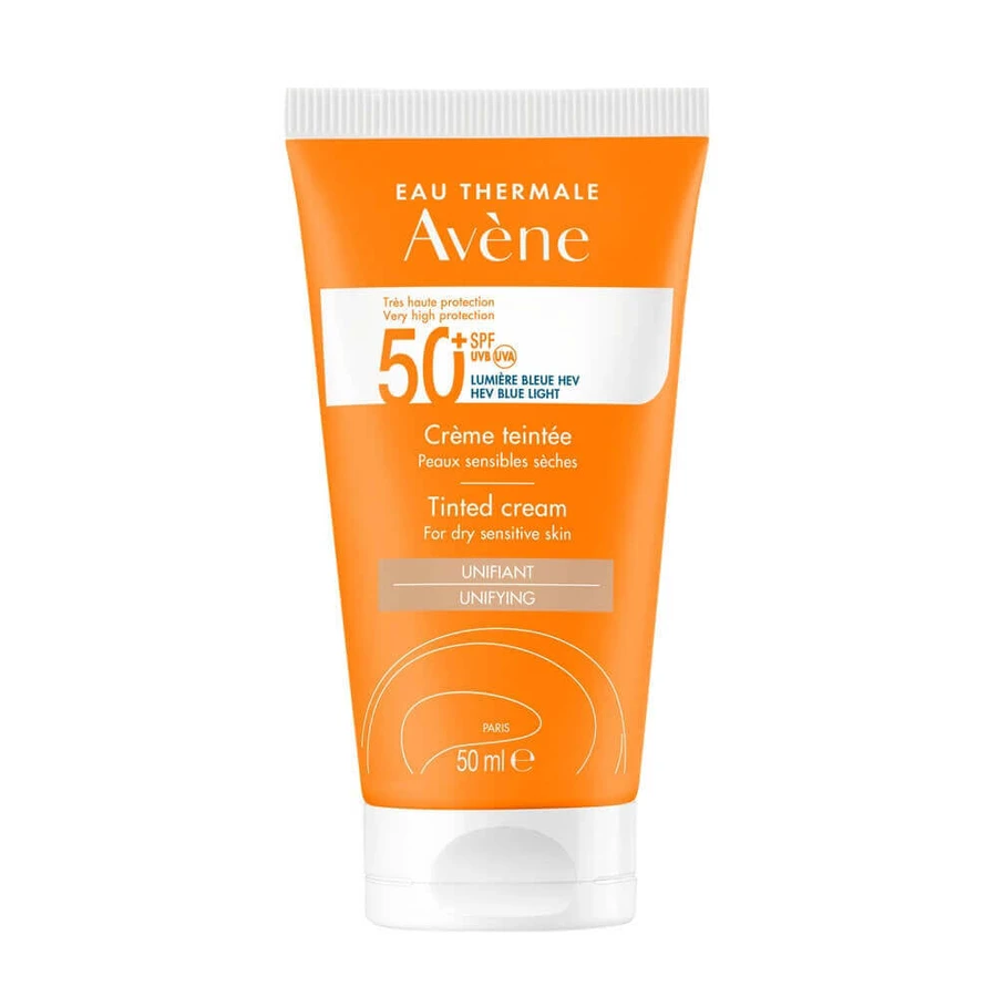 Avène Solari Тонирующий крем SPF50+ для чувствительной и сухой кожи 50 мл: цены и характеристики