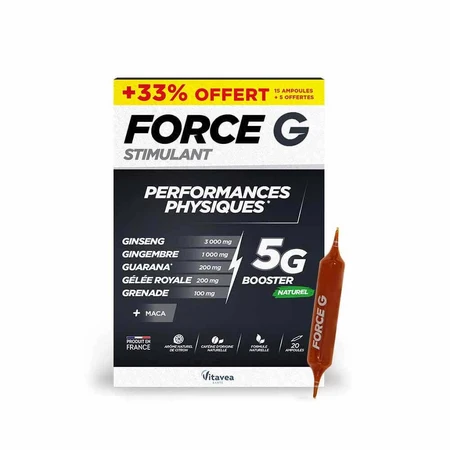 Vitavea Santé Force G Стимулюючий біо-фізичну працездатність 20 флаконів: ціни та характеристики