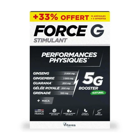Vitavea Santé Force G Стимулюючий біо-фізичну працездатність 20 флаконів: ціни та характеристики