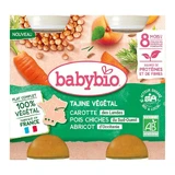 Babybio 100% растительное питание Plat Complet Bio Dès 8 Mois Premiers Morceaux Fondants 2х200г
