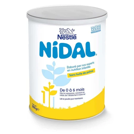 Сухе молоко Nestlé Nidal 1 0-6 місяців 800г: ціни та характеристики