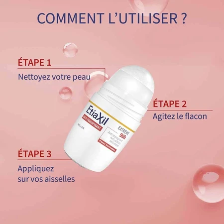 Дезодорант-антиперспірант Etiaxil Aisselles Extrême 96h Roll on 50ml: ціни та характеристики