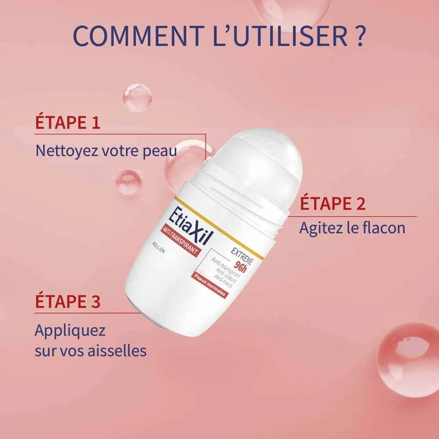 Дезодорант-антиперспірант Etiaxil Aisselles Extrême 96h Roll on 50ml: ціни та характеристики