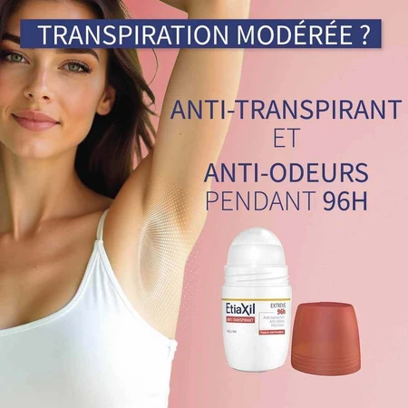 Дезодорант-антиперспірант Etiaxil Aisselles Extrême 96h Roll on 50ml: ціни та характеристики