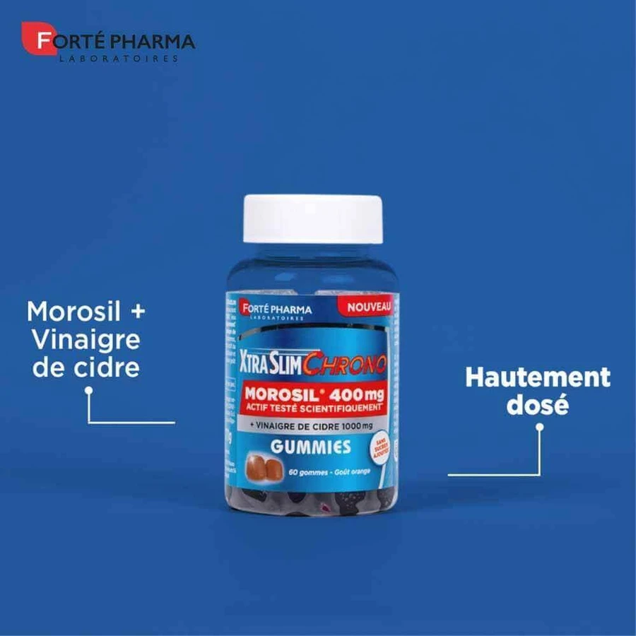 Forté Pharma XtraSlim Chrono Gummies Morosil 60 жувальних гумок: ціни та характеристики