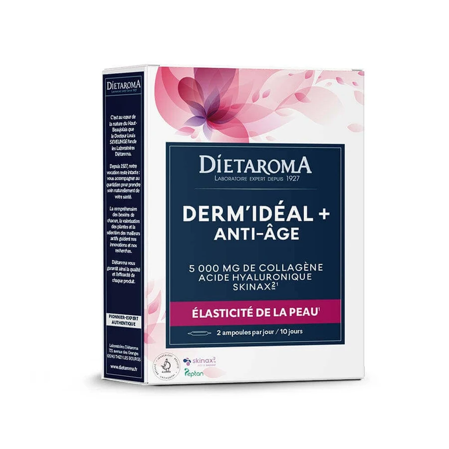 Dietaroma Derm'Ideal + Anti Âge Élasticité De La Peau 20 ампул: ціни та характеристики